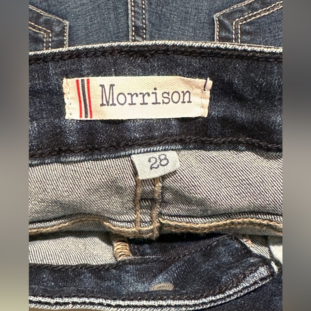 NWT MORRISON “The Starlet” Boot Cut Jeans Mid Rise Dark Wash Size 28 - Picture 4 of 10
